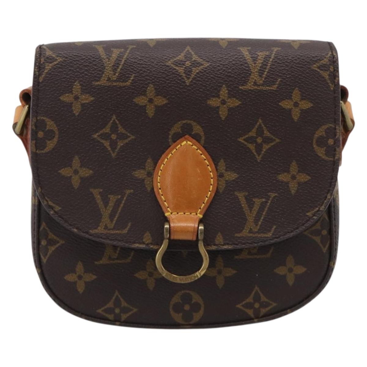 LOUIS VUITTON Monogram Saint Cloud PM Shoulder Bag M51244 LV Auth 211939