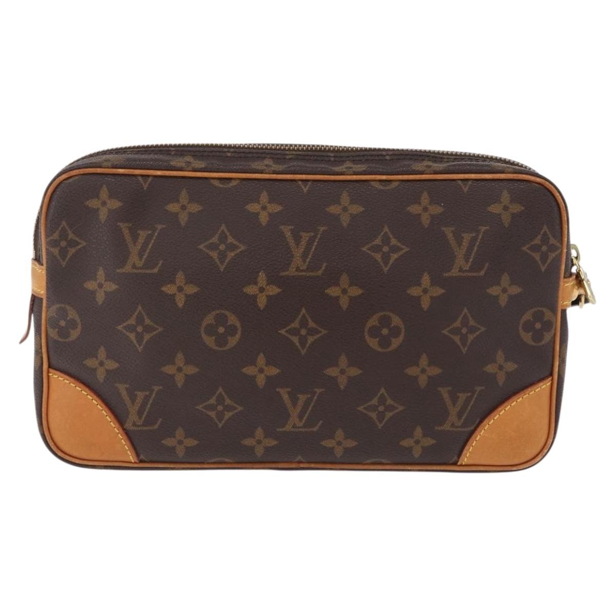 LOUIS VUITTON Monogram Marly Dragonne GM Clutch Bag M51825 LV Auth 211946A