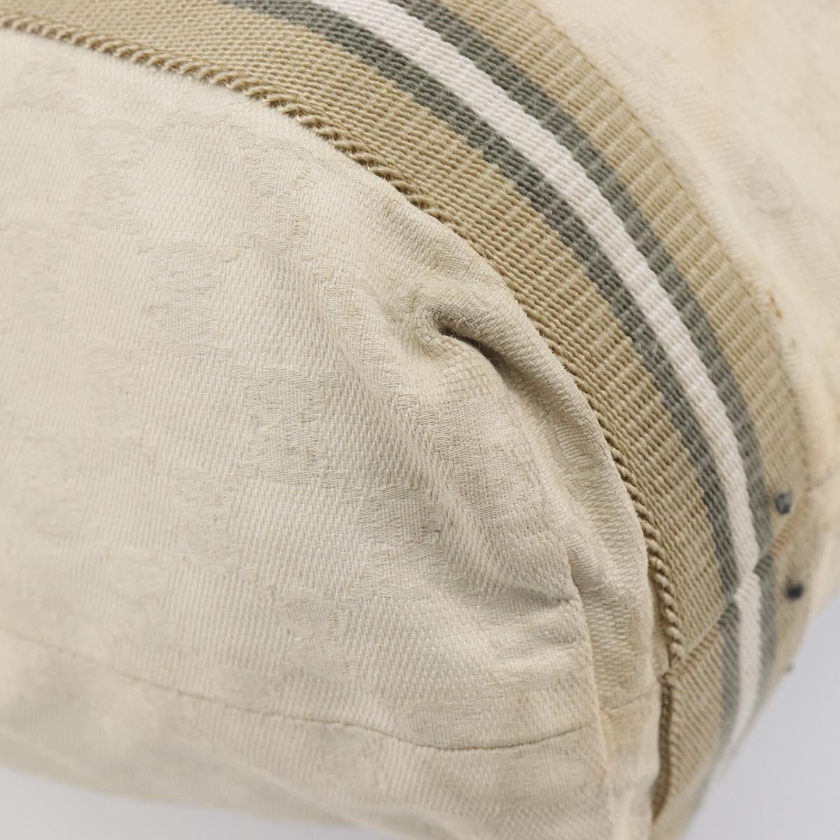 GUCCI GG Canvas Sherry Line Tote Bag Beige 189669 Auth 211957