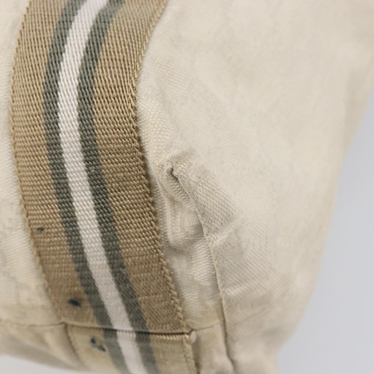 GUCCI GG Canvas Sherry Line Tote Bag Beige 189669 Auth 211957