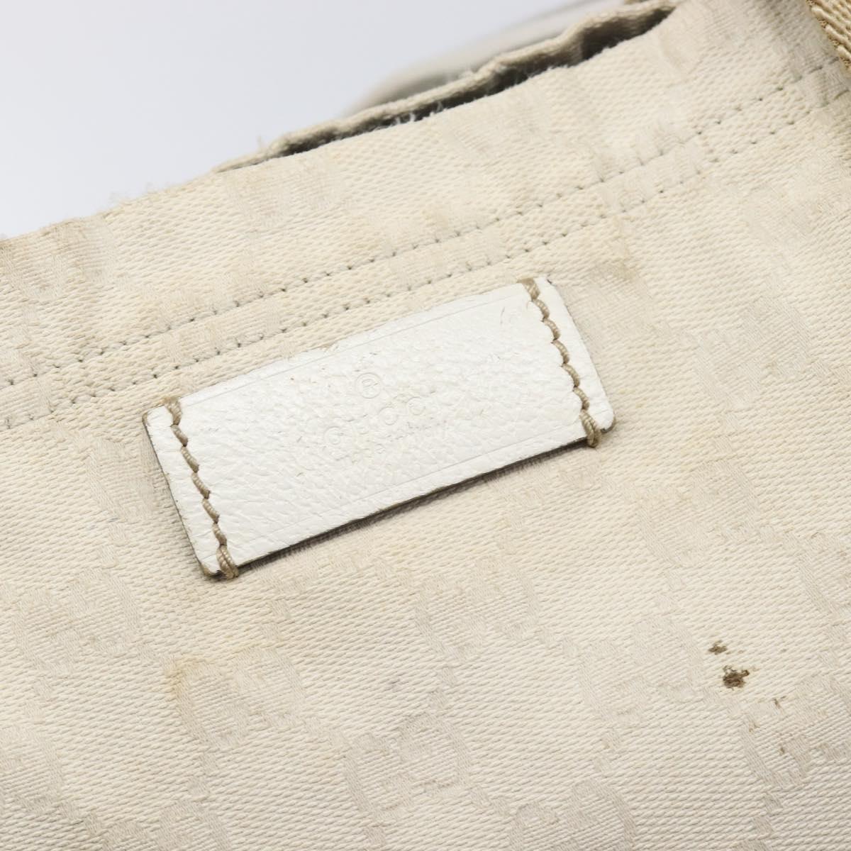 GUCCI GG Canvas Sherry Line Tote Bag Beige 189669 Auth 211957