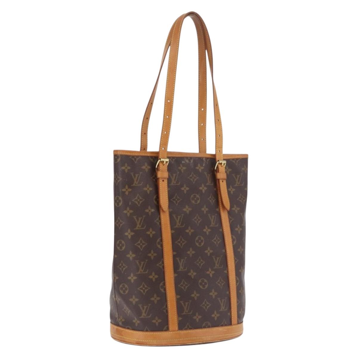 LOUIS VUITTON Monogram Bucket GM Shoulder Bag M42236 LV Auth 211958