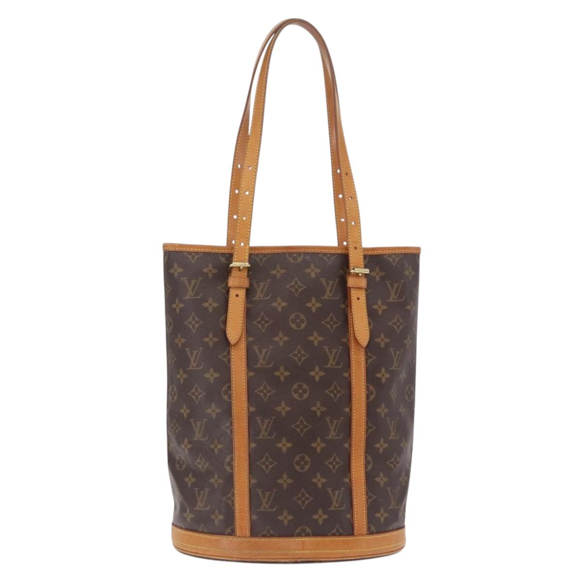 LOUIS VUITTON Monogram Bucket GM Shoulder Bag M42236 LV Auth 211958