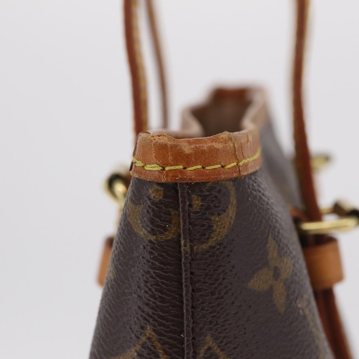 LOUIS VUITTON Monogram Bucket GM Shoulder Bag M42236 LV Auth 211958
