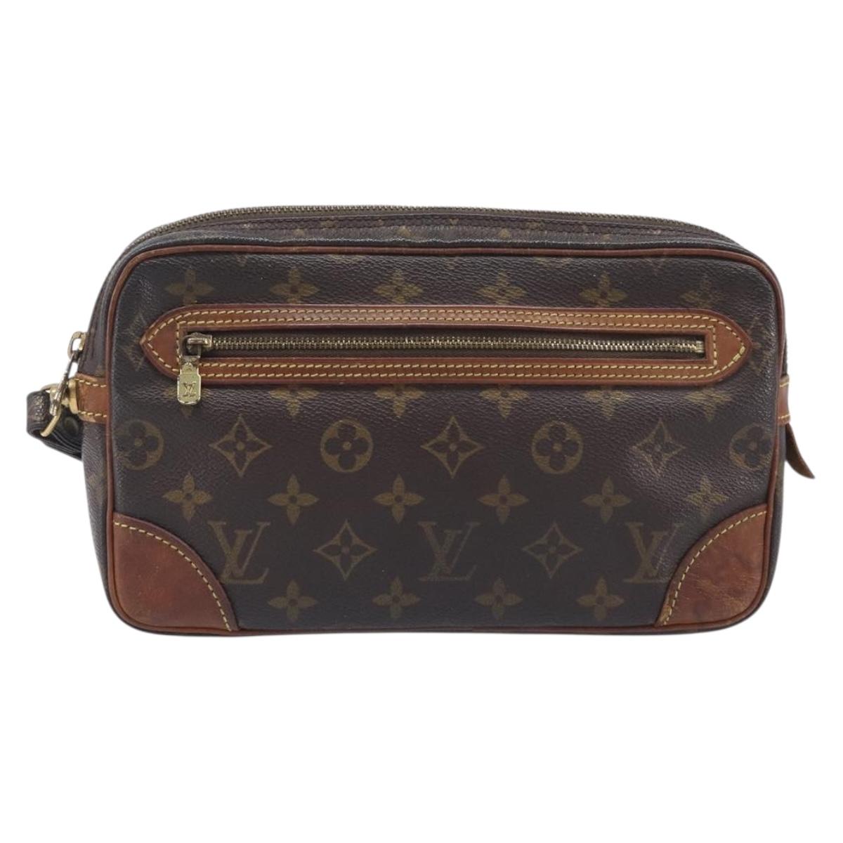 LOUIS VUITTON Monogram Marly Dragonne GM Clutch Bag M51825 LV Auth 211960