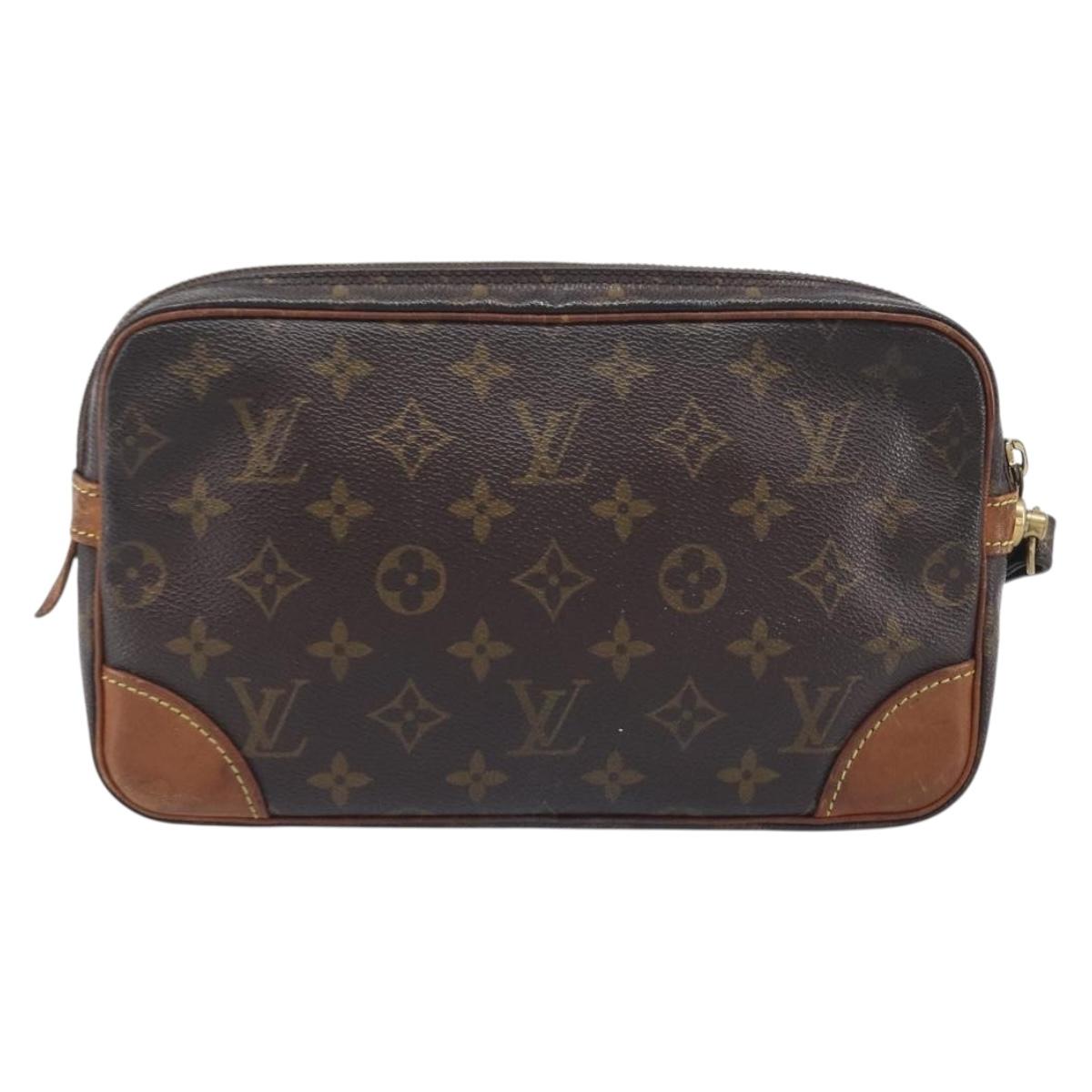 LOUIS VUITTON Monogram Marly Dragonne GM Clutch Bag M51825 LV Auth 211960