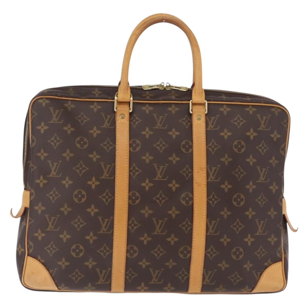 LOUIS VUITTON Monogram Porte Documents Voyage Business Bag M53361 LV Auth 211964