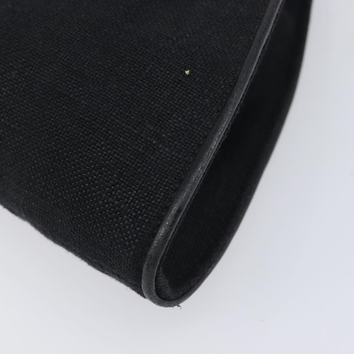 GUCCI Hand Bag Canvas Black Silver 001 4243 Auth 211972A