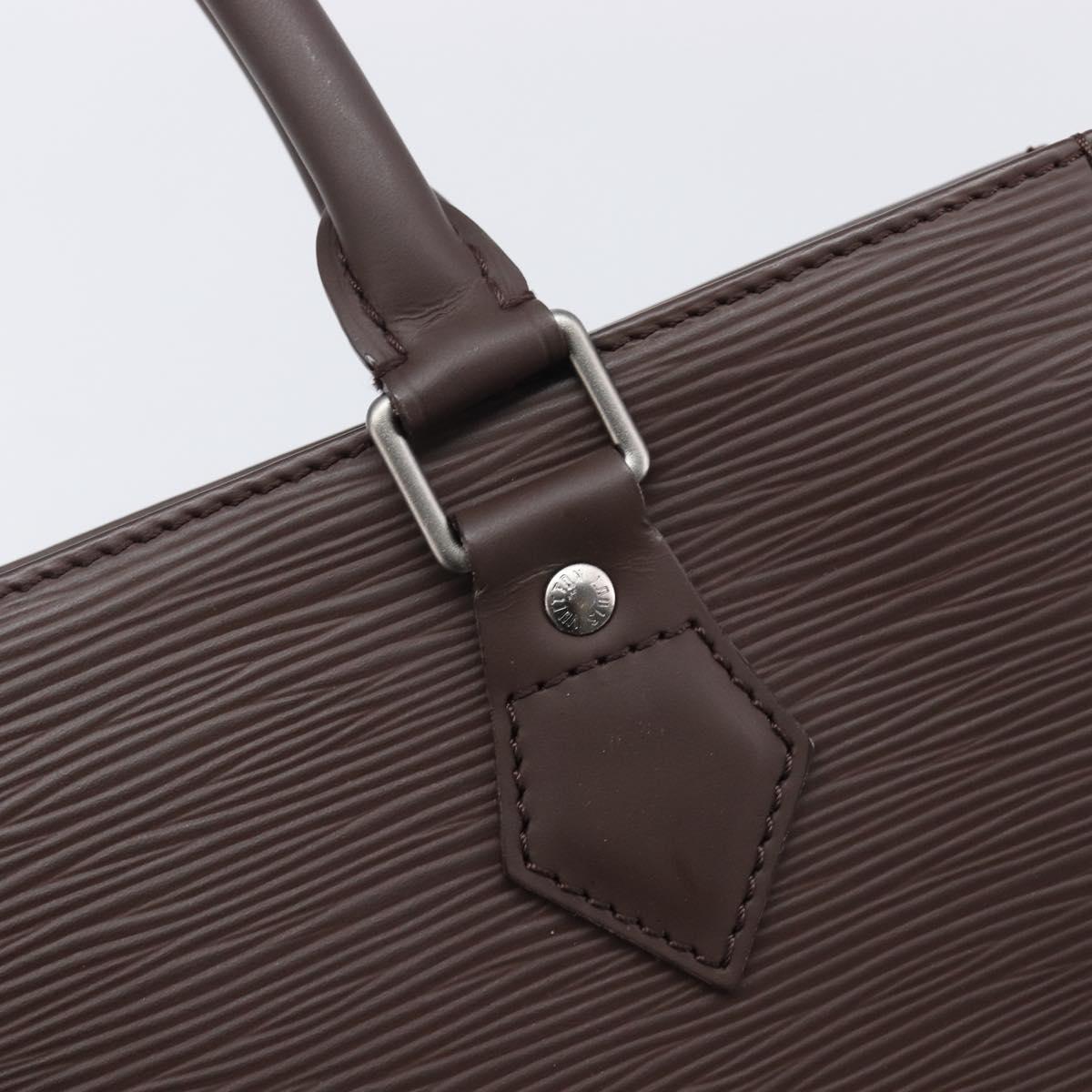 LOUIS VUITTON Epi Sac Plat PM Hand Bag Mocha M5908D LV Auth 211976V