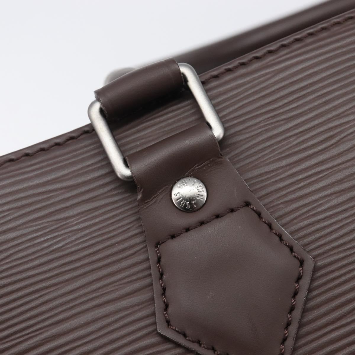LOUIS VUITTON Epi Sac Plat PM Hand Bag Mocha M5908D LV Auth 211976V