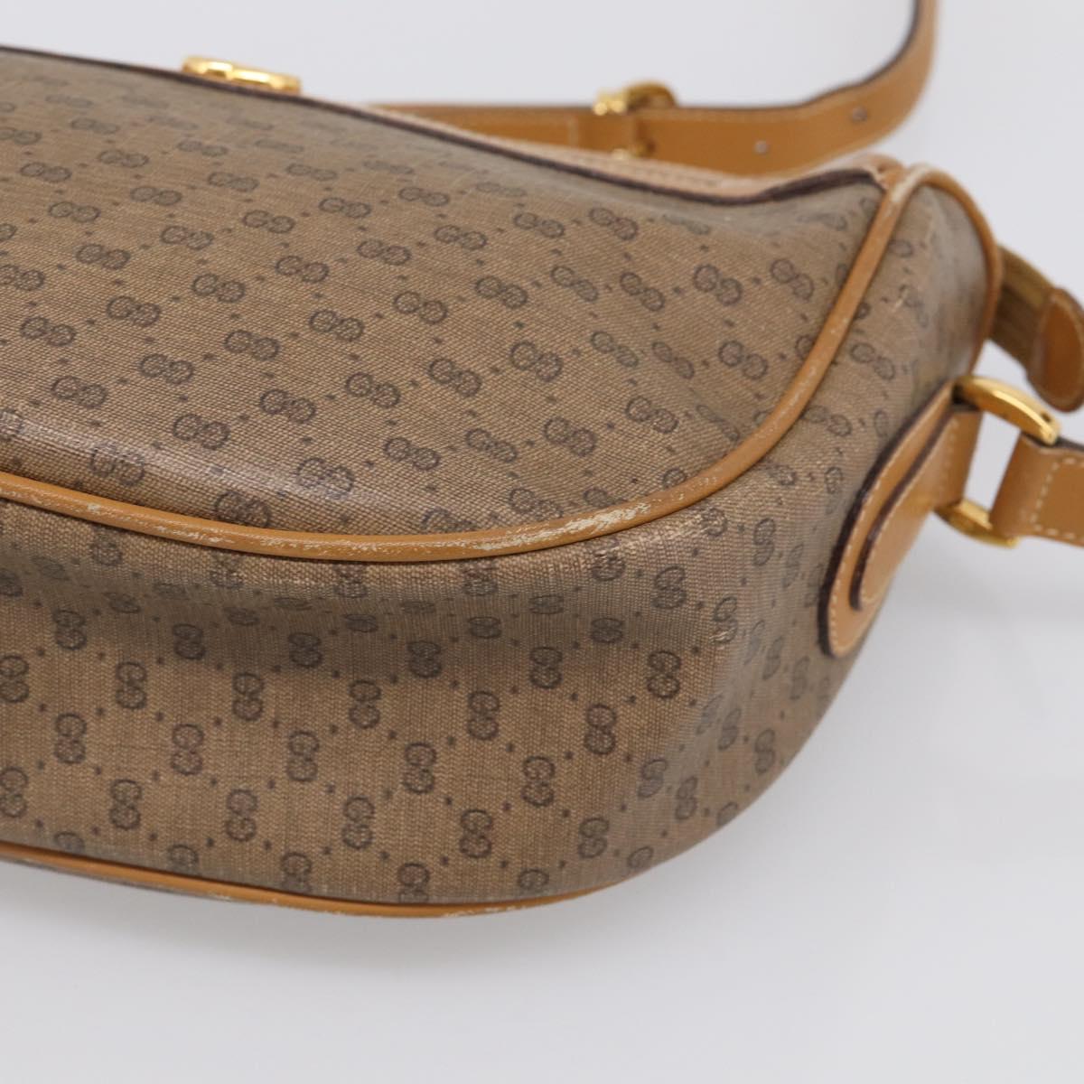 GUCCI Micro GG Supreme Web Sherry Line Bag PVC Beige 001 123 0918 Auth 211984