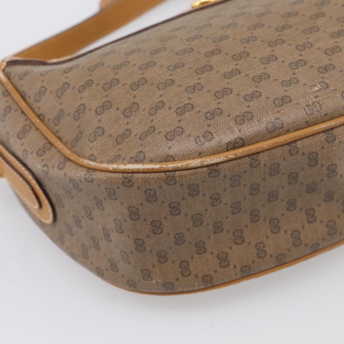 GUCCI Micro GG Supreme Web Sherry Line Bag PVC Beige 001 123 0918 Auth 211984