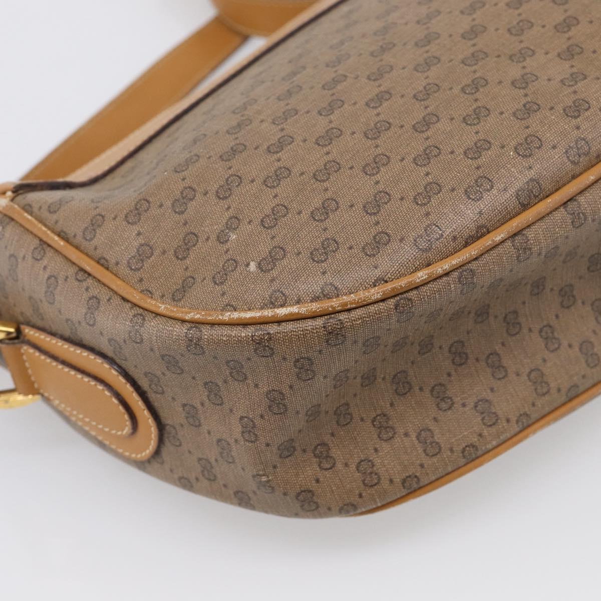 GUCCI Micro GG Supreme Web Sherry Line Bag PVC Beige 001 123 0918 Auth 211984