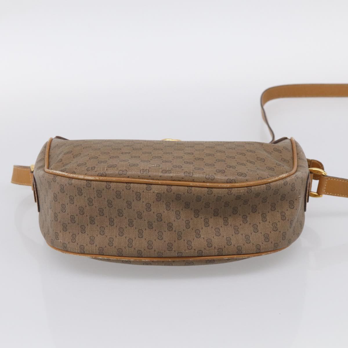 GUCCI Micro GG Supreme Web Sherry Line Bag PVC Beige 001 123 0918 Auth 211984