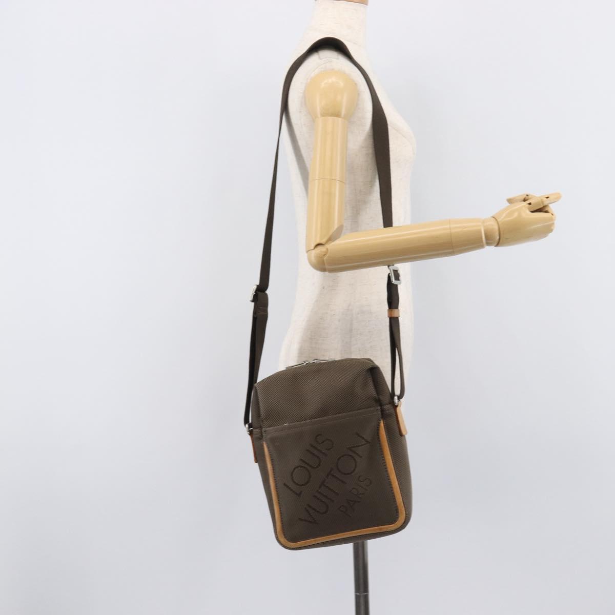 LOUIS VUITTON Damier Geant Sitadan MM Shoulder Bag Brown M93040 LV Auth 211987
