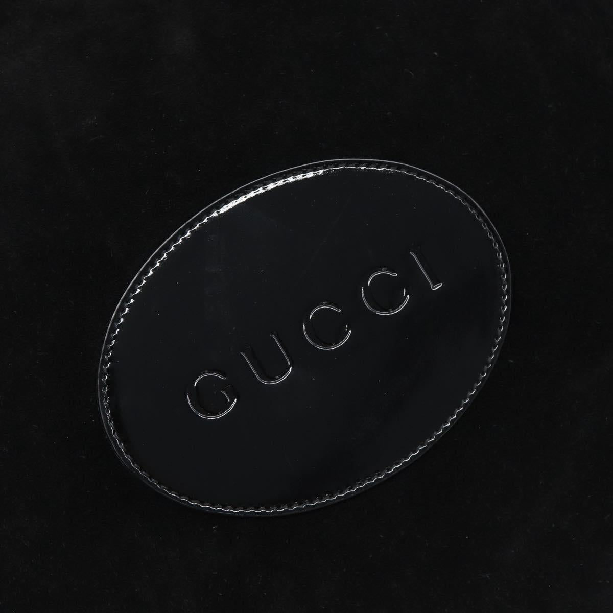GUCCI Hand Bag Suede Outlet Black 002 8000 Auth 212002