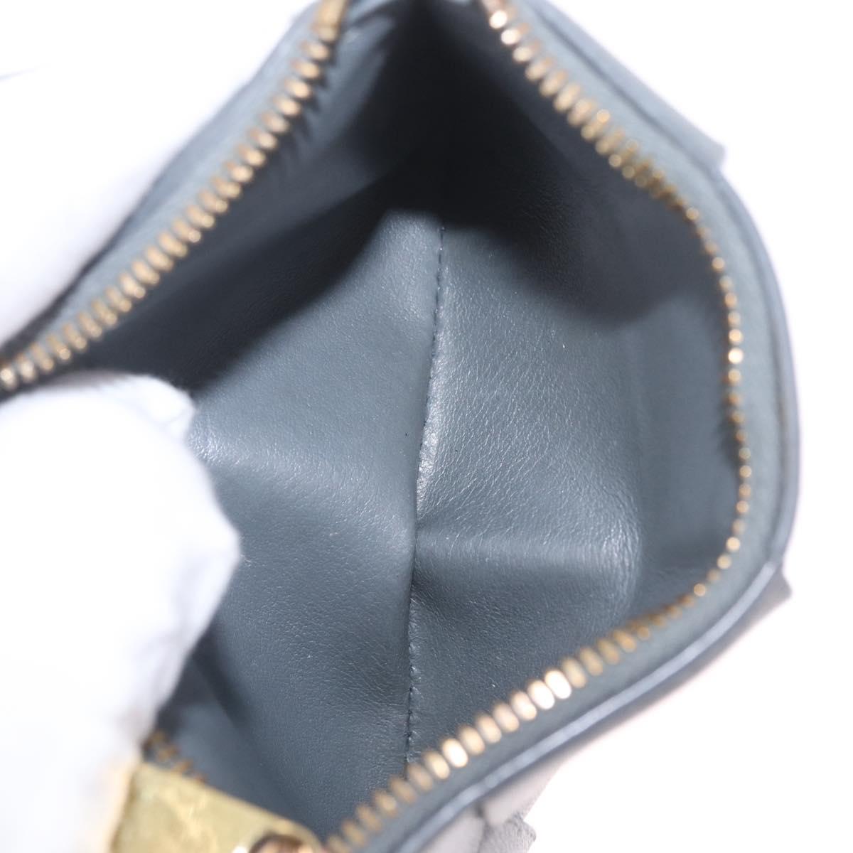 Bottega Veneta MAXI INTRECCIATO Small Cassette Wallet Leather Gray Auth 212005A