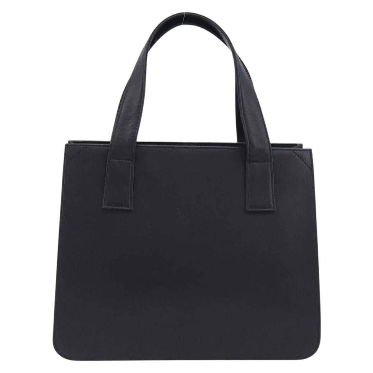 GIVENCHY Hand Bag Leather Black Auth 212010A