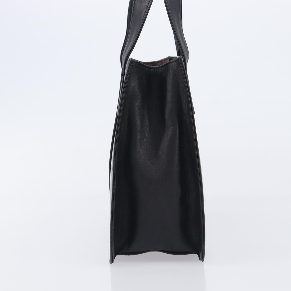 GIVENCHY Hand Bag Leather Black Auth 212010A