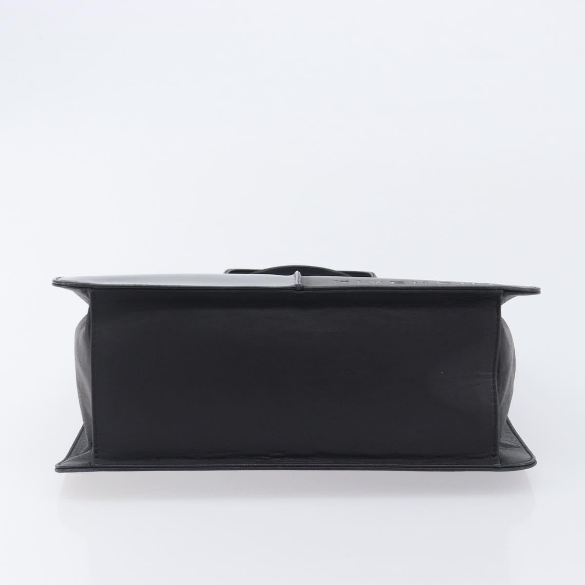 GIVENCHY Hand Bag Leather Black Auth 212010A