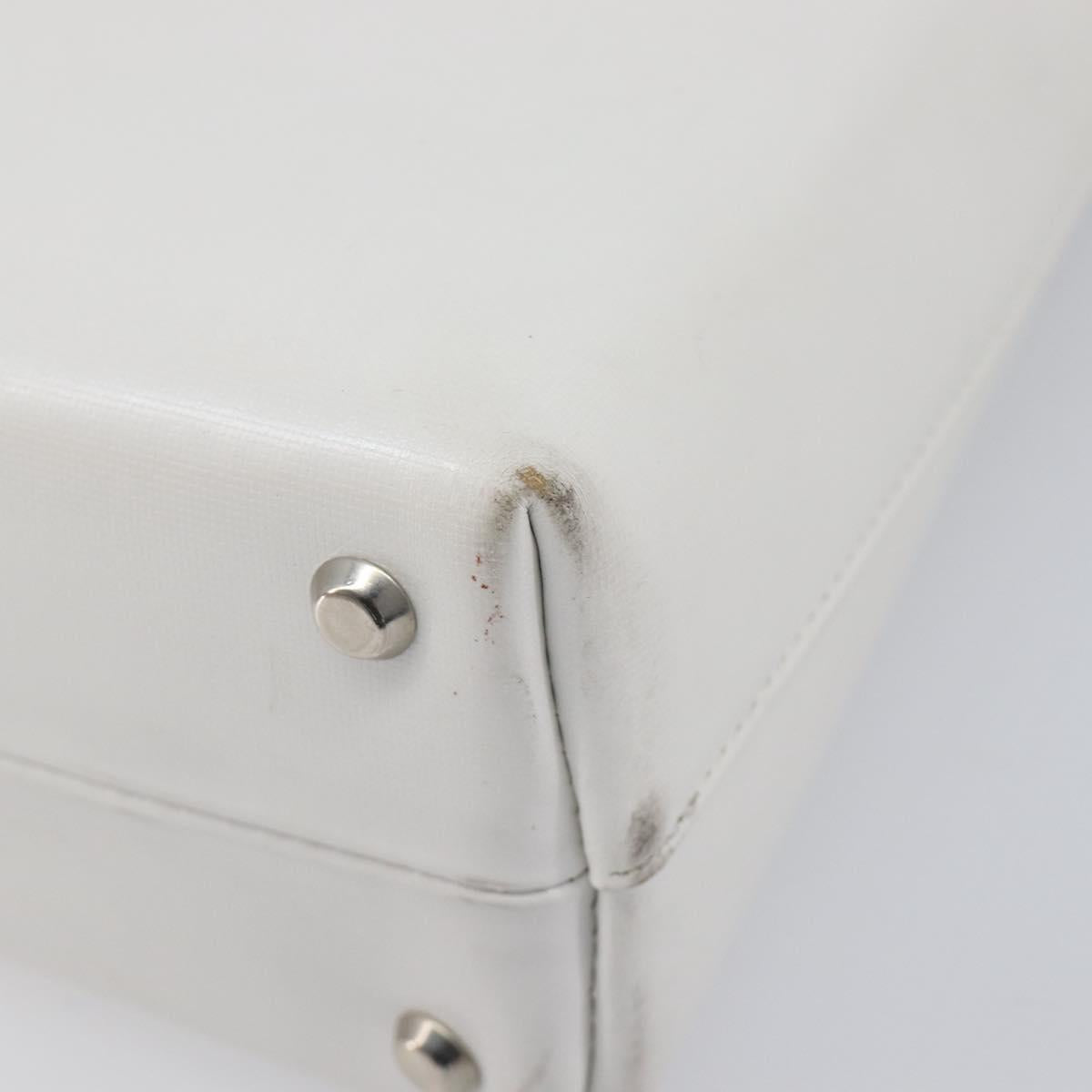 GIVENCHY Shoulder Bag Leather White Auth 212025
