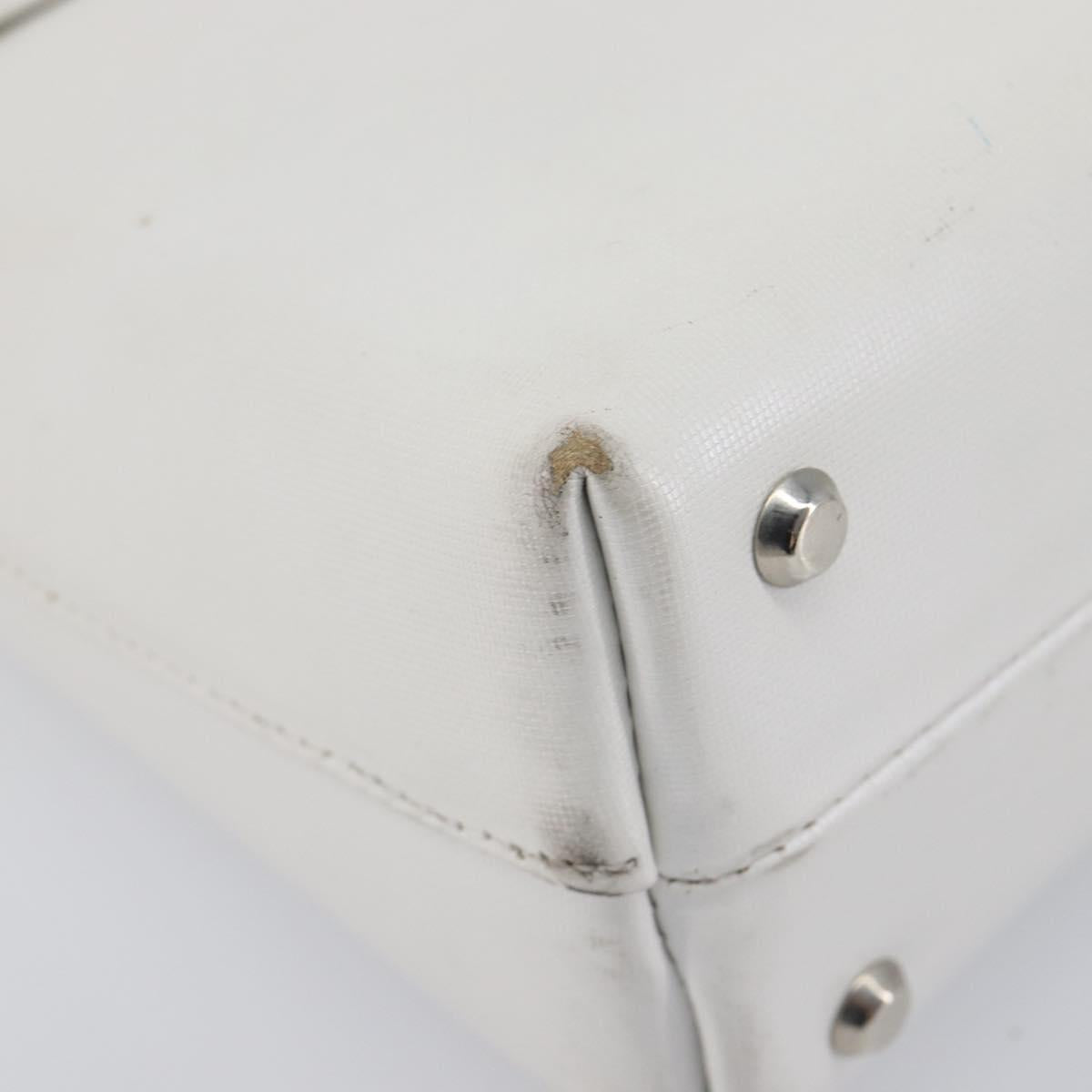GIVENCHY Shoulder Bag Leather White Auth 212025