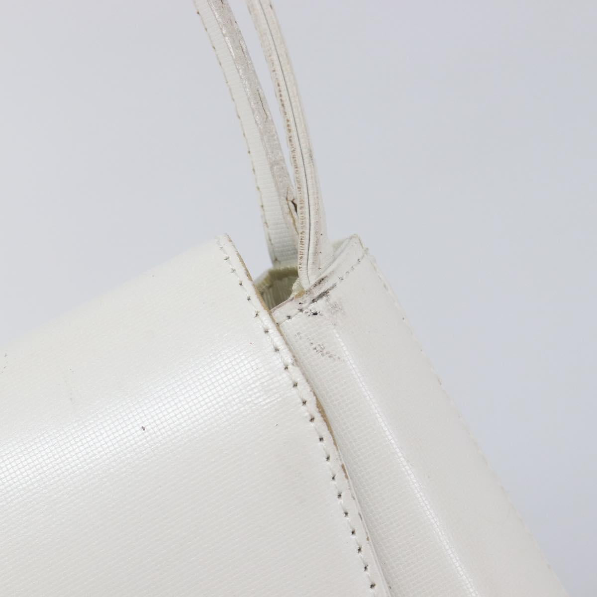 GIVENCHY Shoulder Bag Leather White Auth 212025