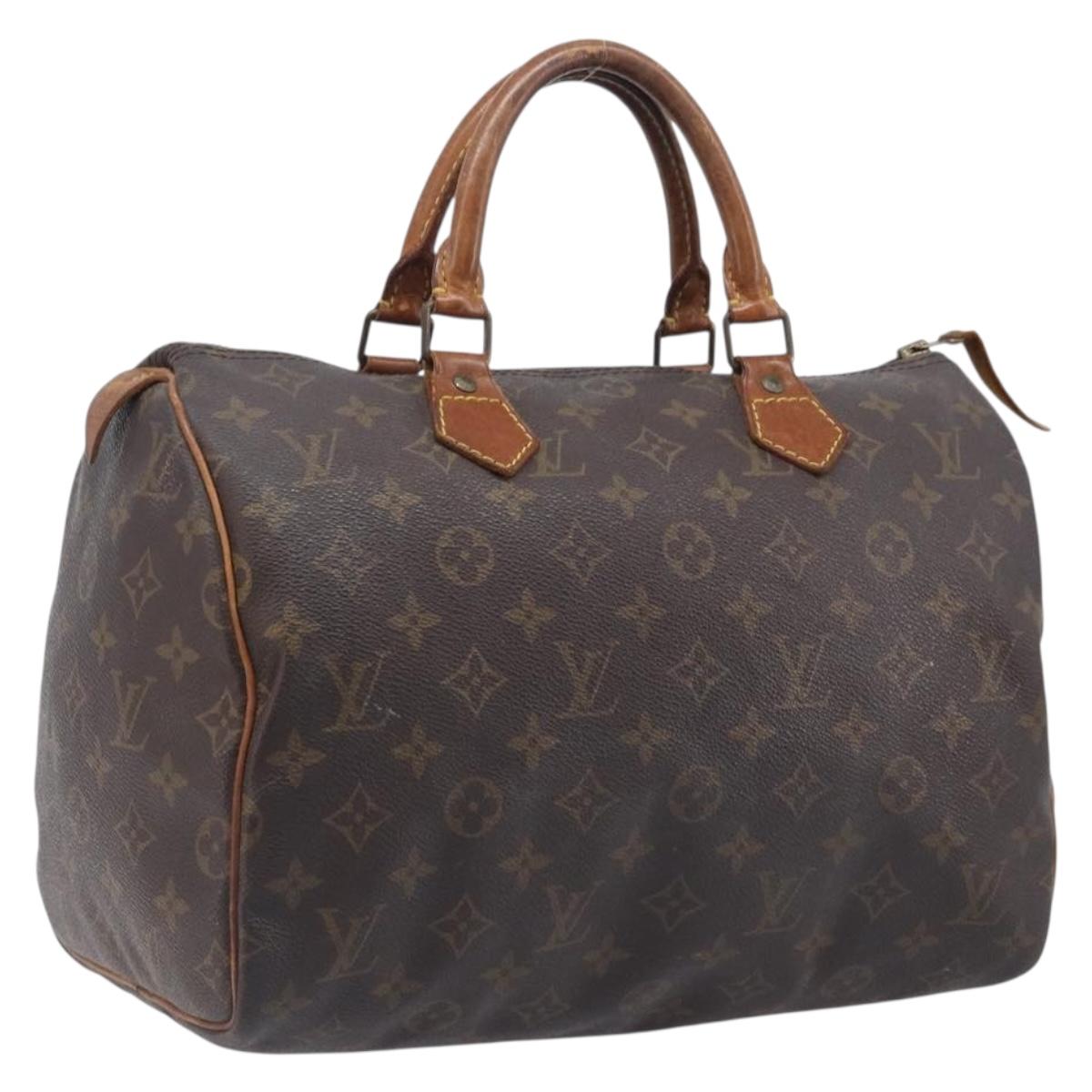 LOUIS VUITTON Monogram Speedy 30 Hand Bag M41526 LV Auth 212031