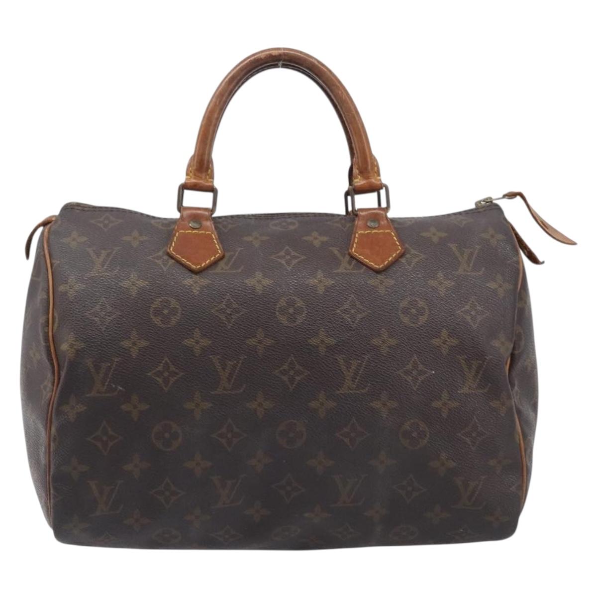 LOUIS VUITTON Monogram Speedy 30 Hand Bag M41526 LV Auth 212031
