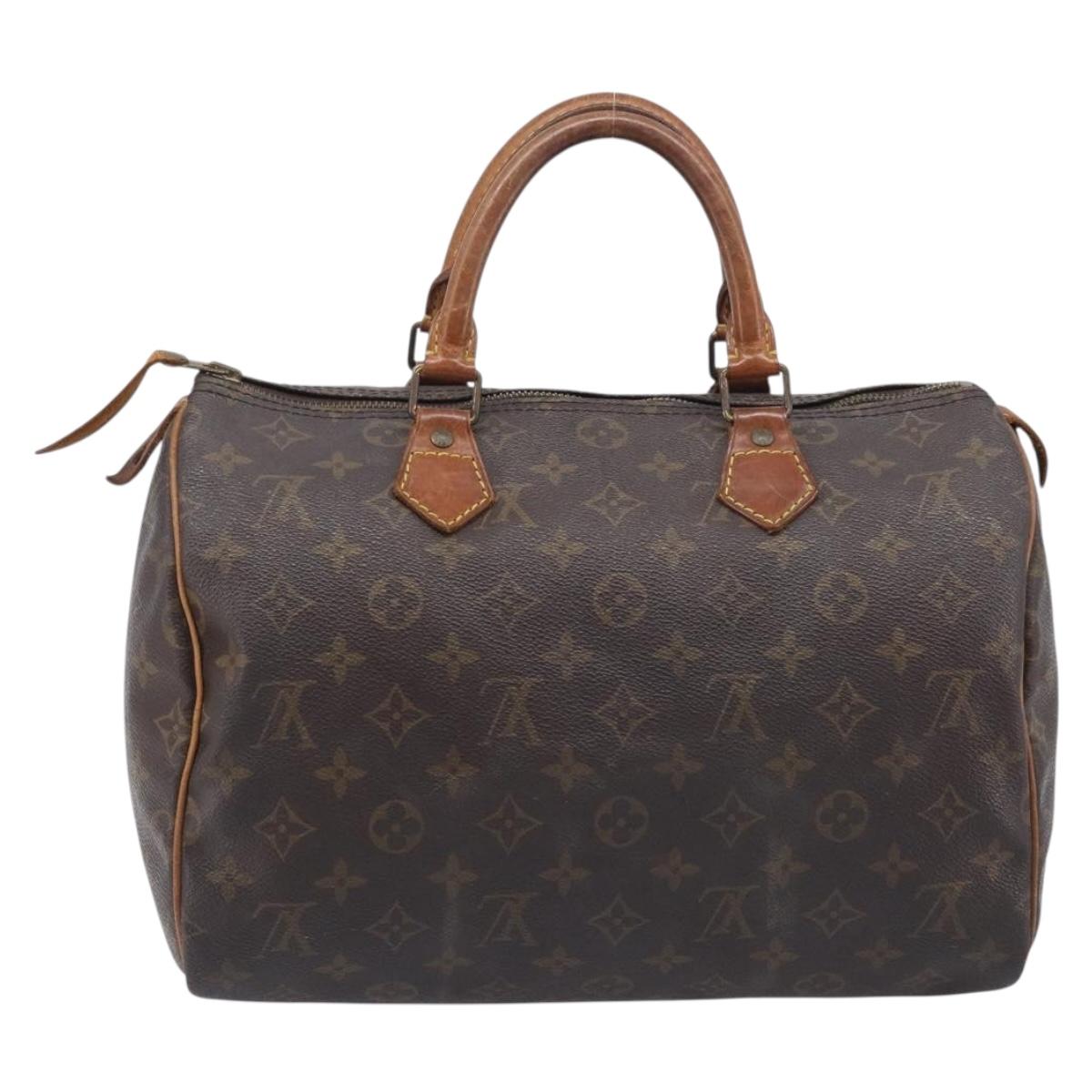 LOUIS VUITTON Monogram Speedy 30 Hand Bag M41526 LV Auth 212031