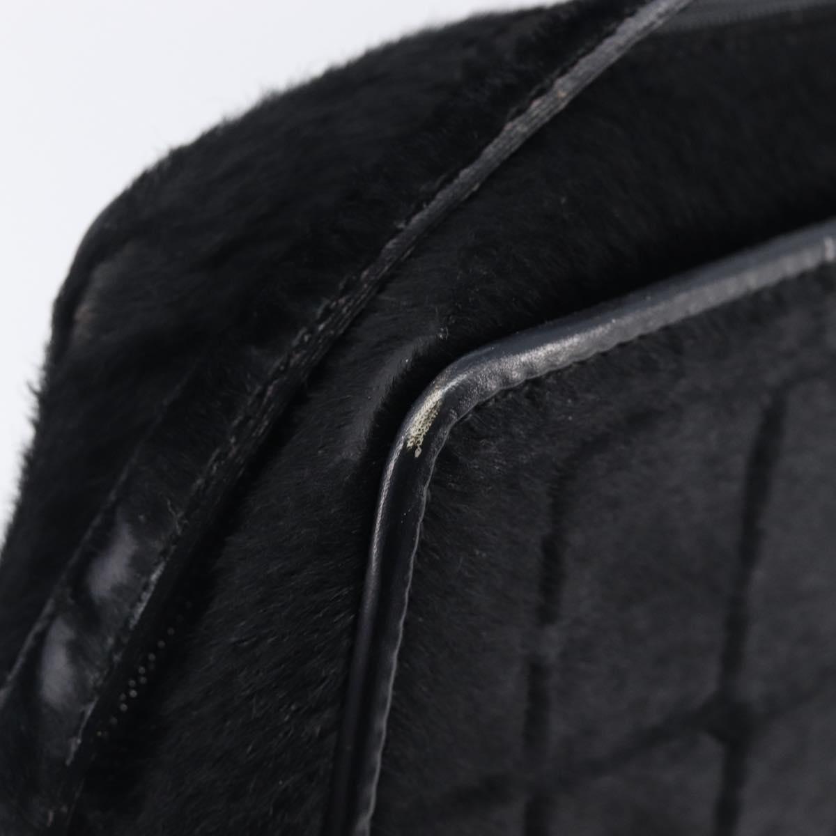 GUCCI Shoulder Bag Harako Leather Black Silver 001 2058 1758 5 Auth 212039