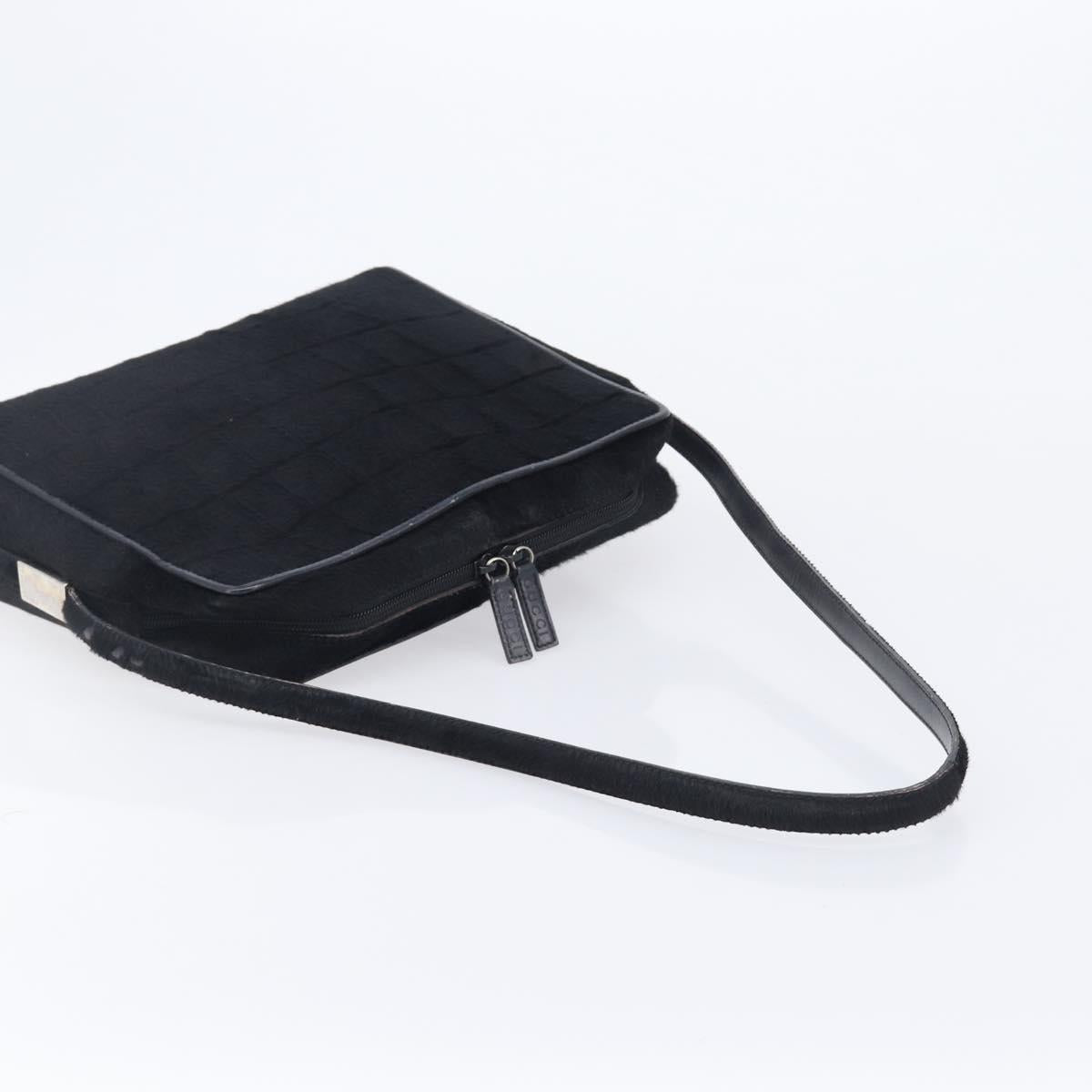 GUCCI Shoulder Bag Harako Leather Black Silver 001 2058 1758 5 Auth 212039