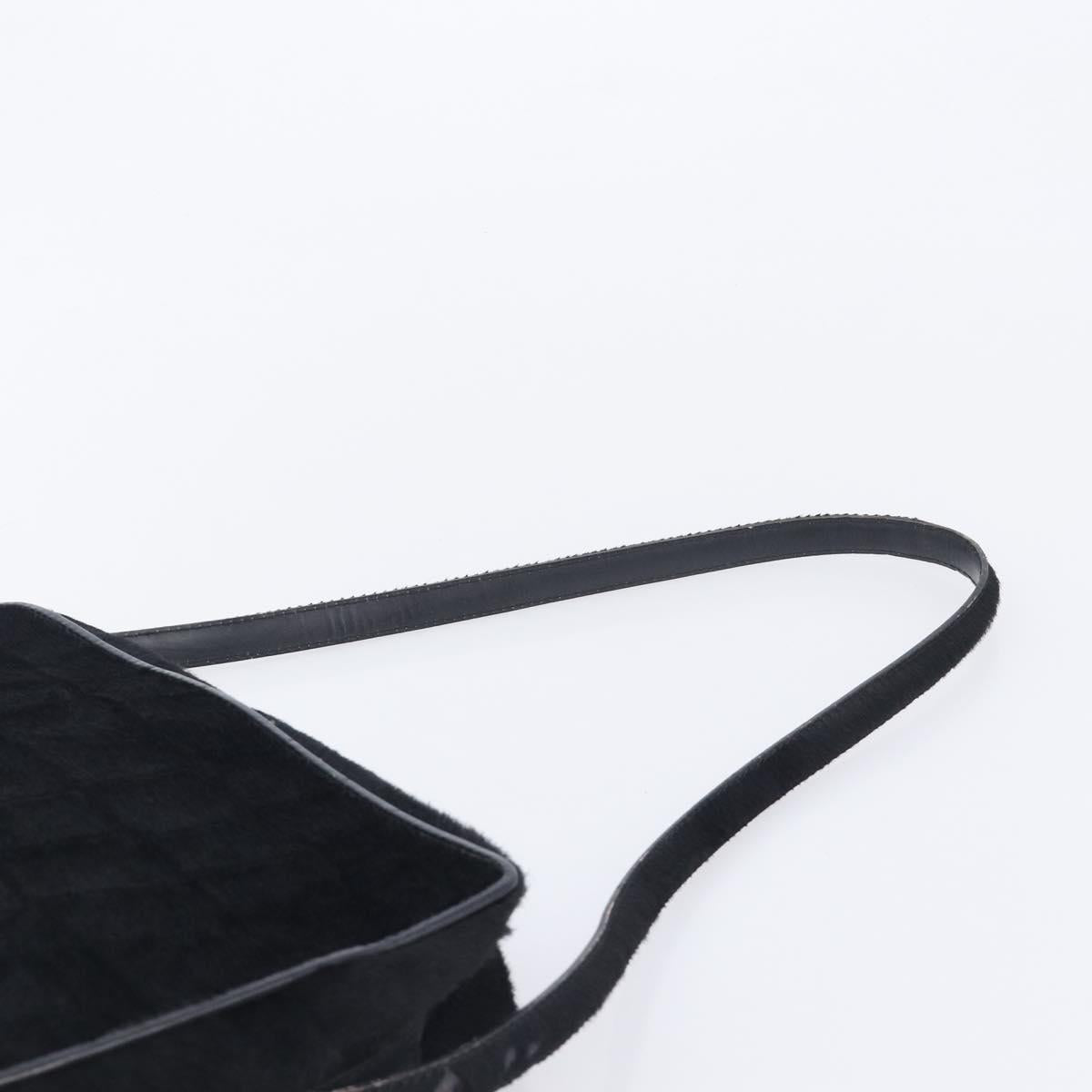 GUCCI Shoulder Bag Harako Leather Black Silver 001 2058 1758 5 Auth 212039