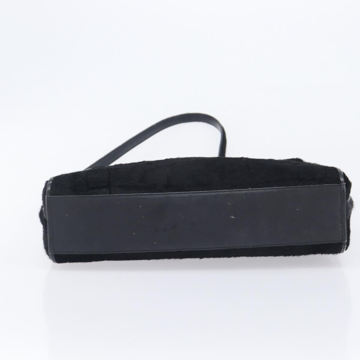 GUCCI Shoulder Bag Harako Leather Black Silver 001 2058 1758 5 Auth 212039