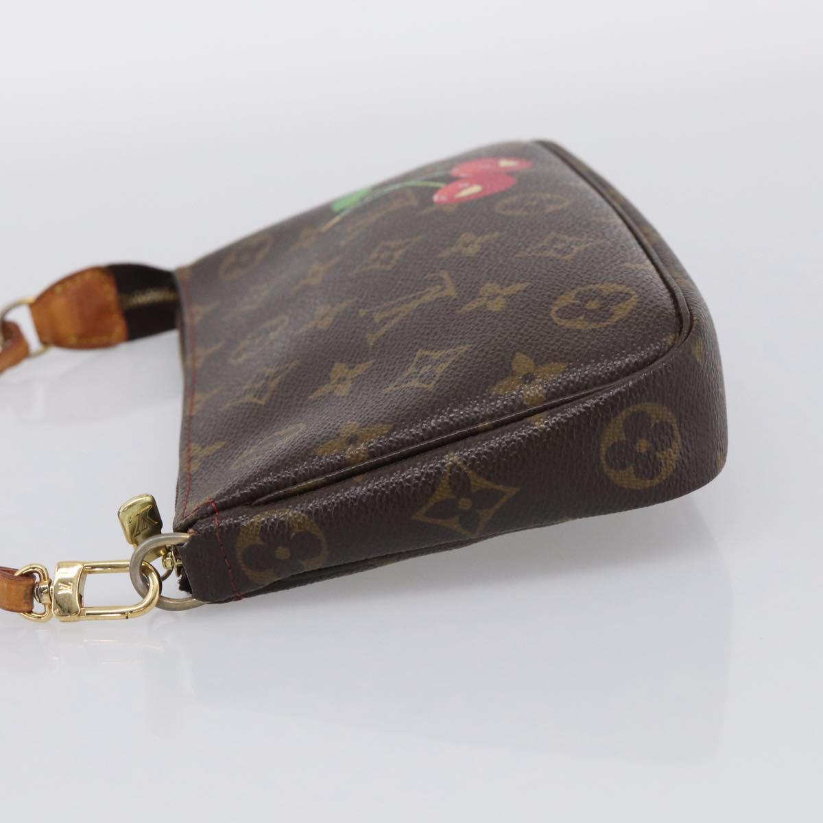 LOUIS VUITTON Monogram Cherry Pochette Accessoires Pouch M95008 LV Auth 212066M