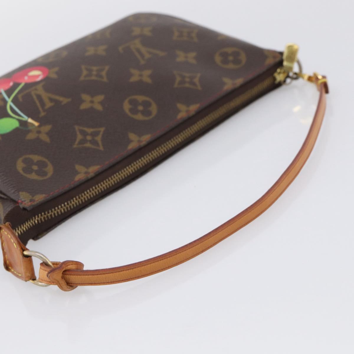 LOUIS VUITTON Monogram Cherry Pochette Accessoires Pouch M95008 LV Auth 212066M