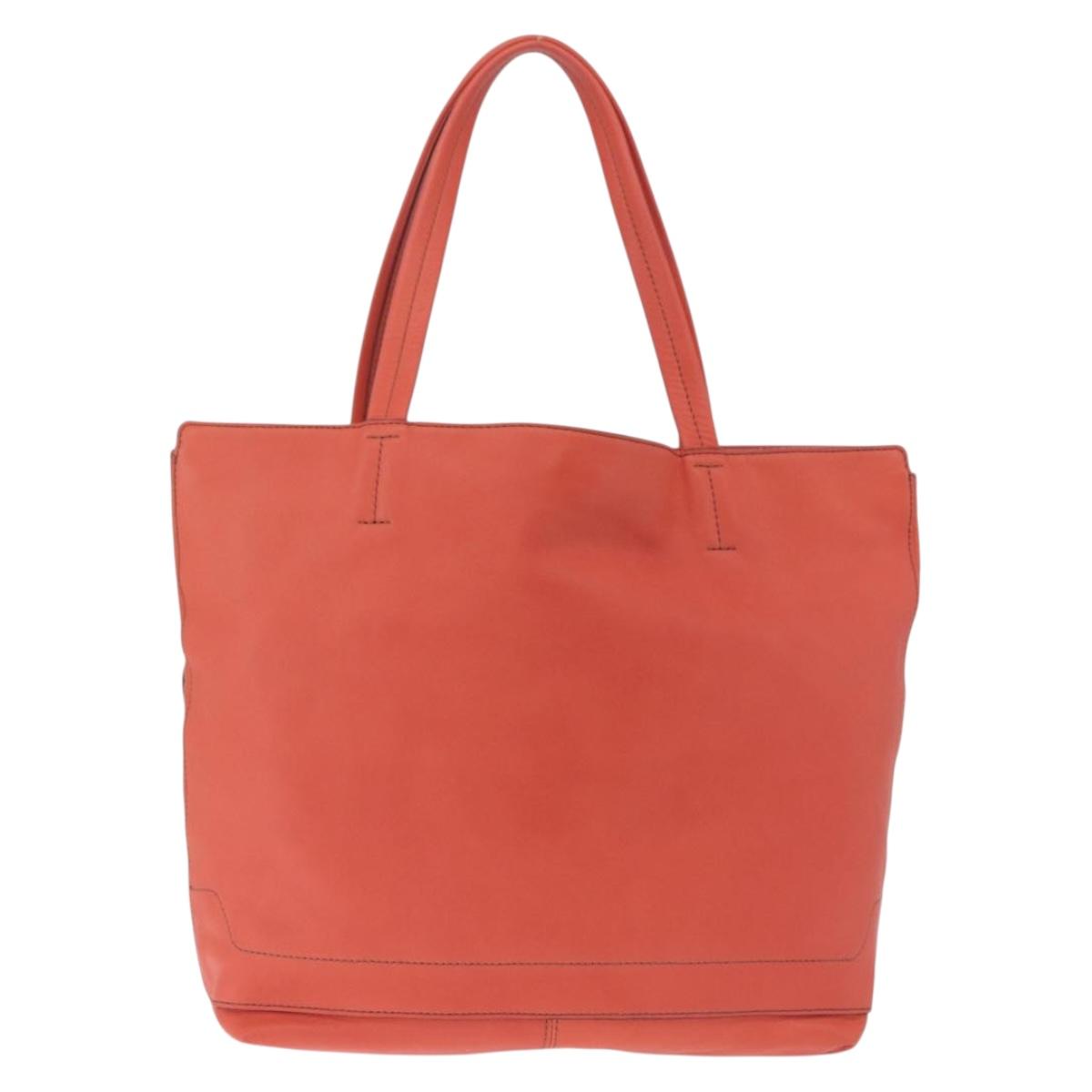 BURBERRY Blue Label Tote Bag Leather Pink Gold Auth 212104A
