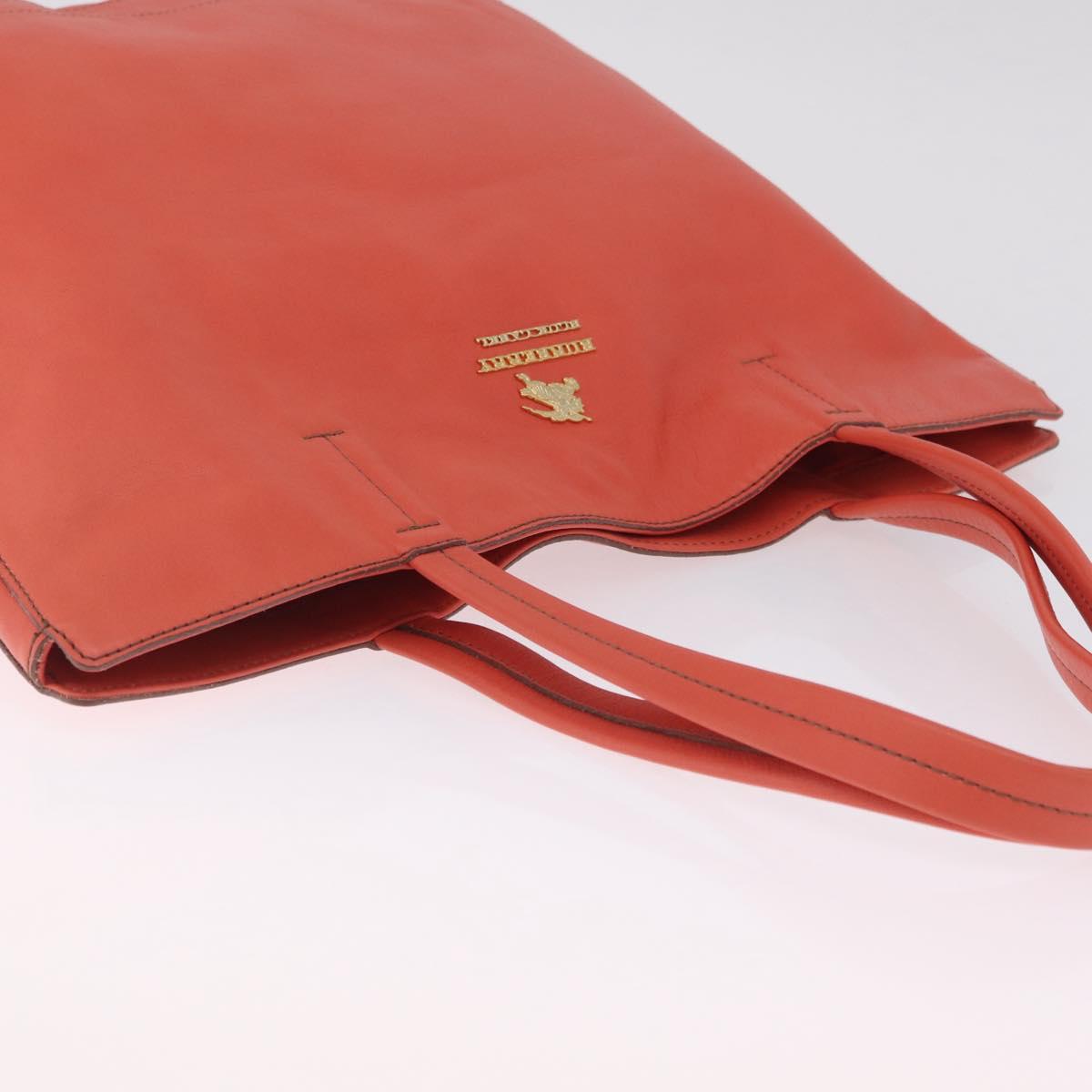 BURBERRY Blue Label Tote Bag Leather Pink Gold Auth 212104A