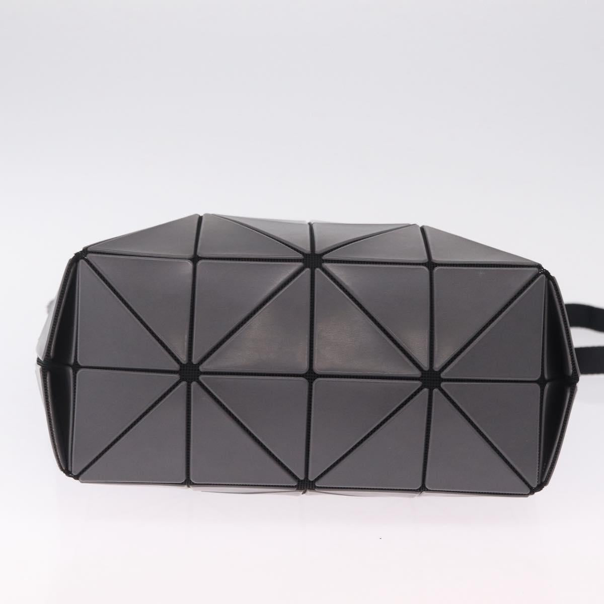 ISSEY MIYAKE BAO BAO Shoulder Bag PVC Canvas Gray Silver Auth 212108A