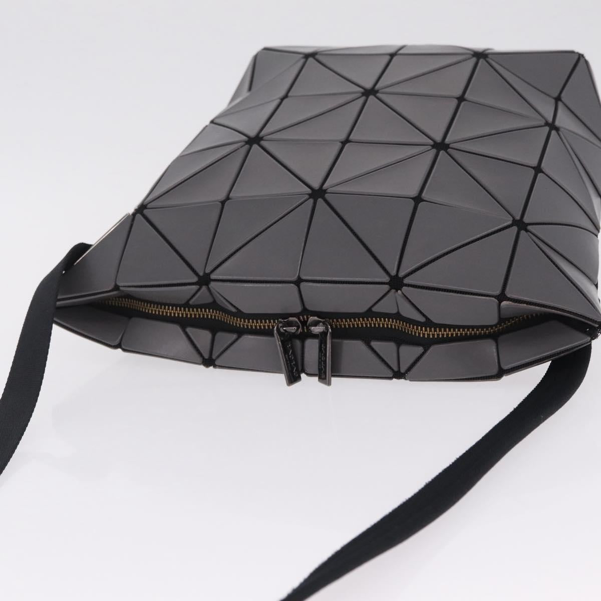 ISSEY MIYAKE BAO BAO Shoulder Bag PVC Canvas Gray Silver Auth 212108A