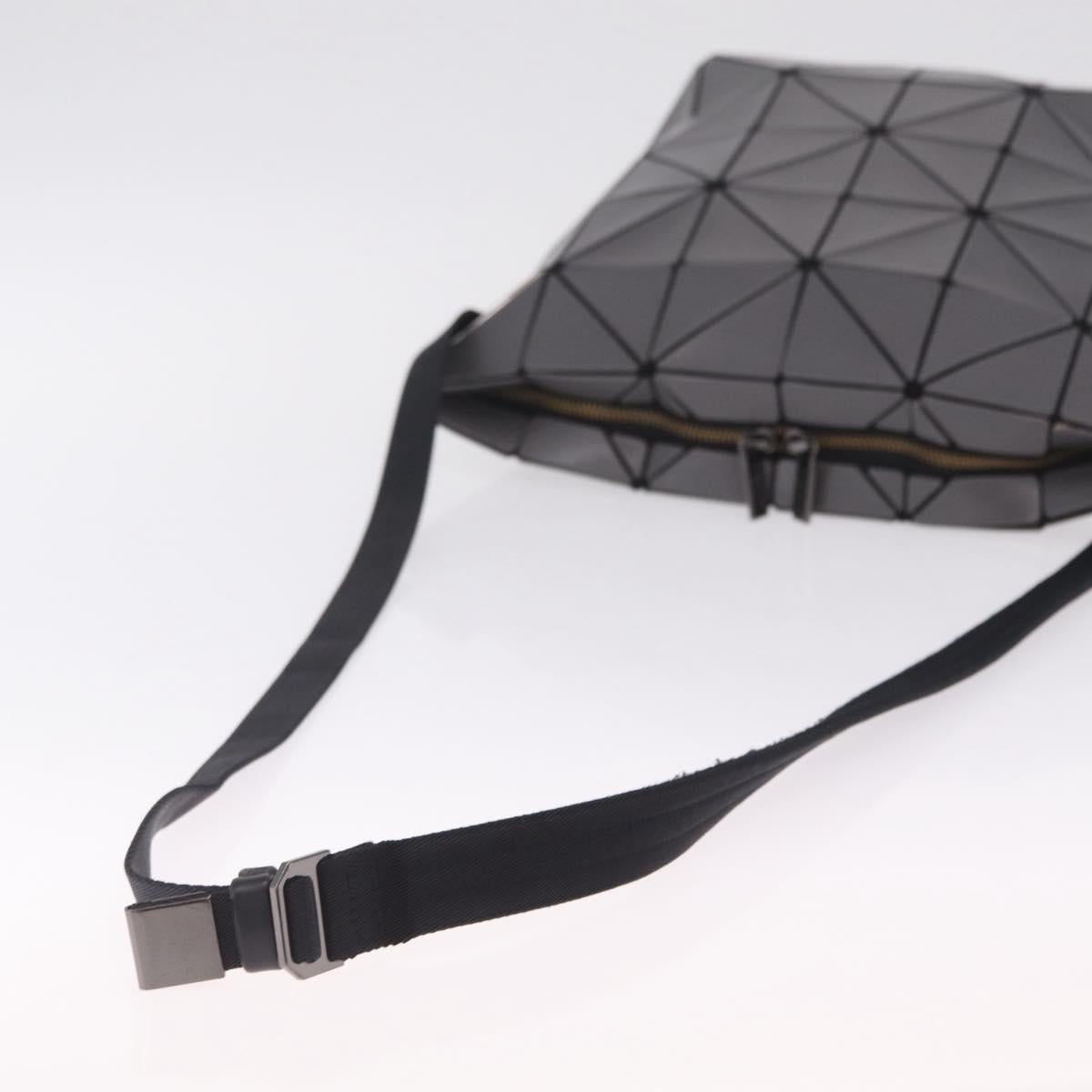 ISSEY MIYAKE BAO BAO Shoulder Bag PVC Canvas Gray Silver Auth 212108A