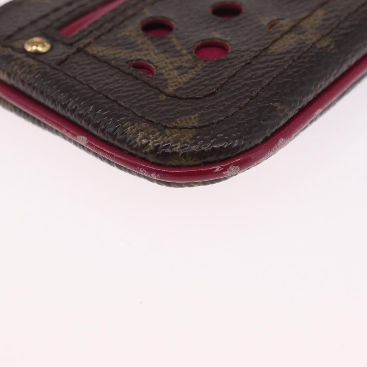 LOUIS VUITTON Perfo Pochette Cles Coin Purse Orange M95222 LV Auth 212126