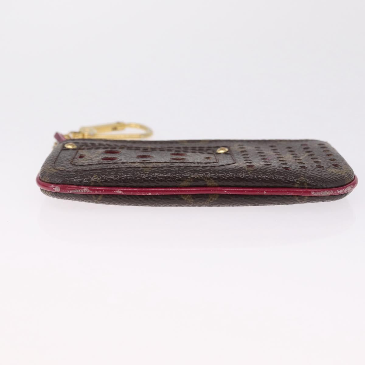 LOUIS VUITTON Perfo Pochette Cles Coin Purse Orange M95222 LV Auth 212126