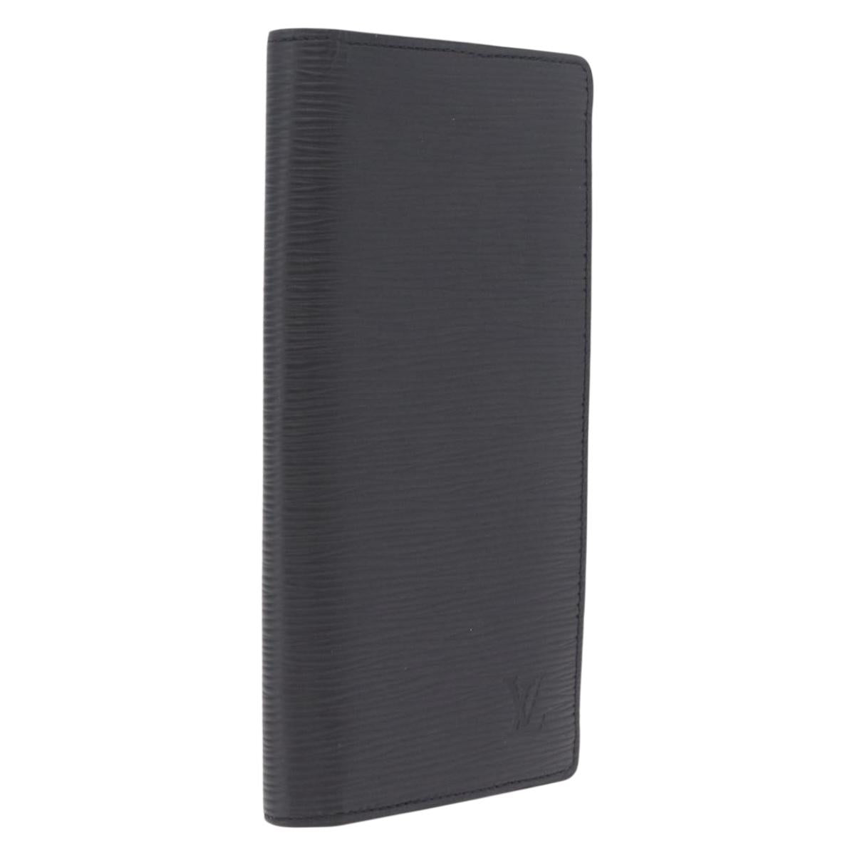 LOUIS VUITTON Epi Portefeuille Braza Long Wallet Black M60622 LV Auth 212146A