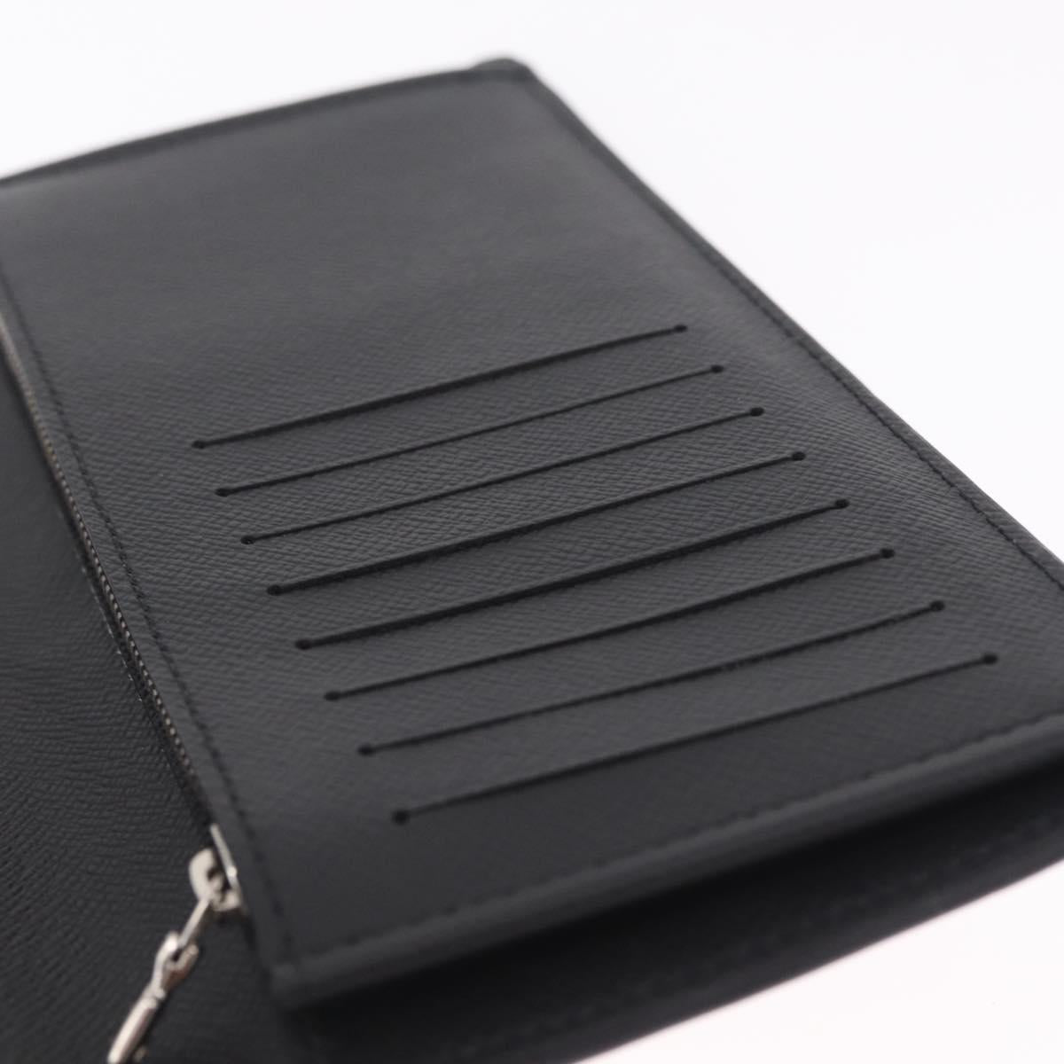 LOUIS VUITTON Epi Portefeuille Braza Long Wallet Black M60622 LV Auth 212146A