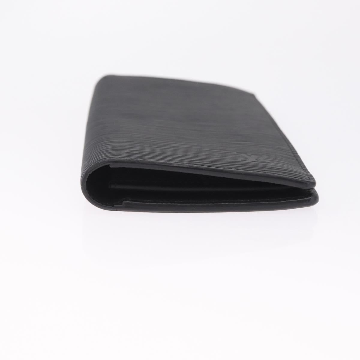 LOUIS VUITTON Epi Portefeuille Braza Long Wallet Black M60622 LV Auth 212146A