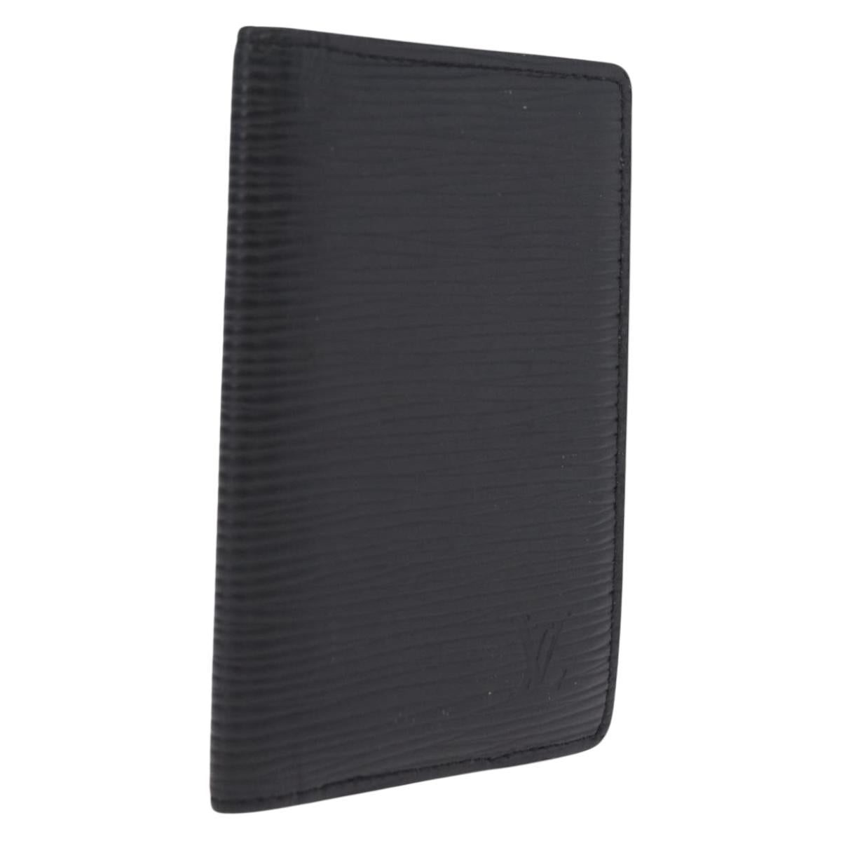 LOUIS VUITTON Epi Organizer Dupoch Card Case Black M63582 LV Auth 212151A