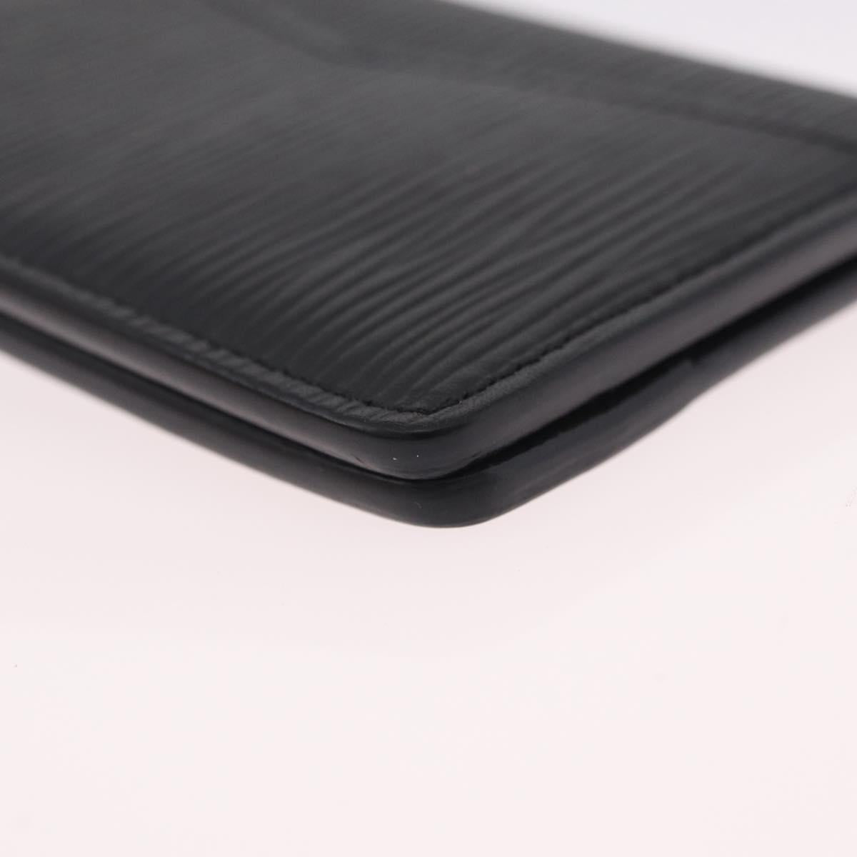 LOUIS VUITTON Epi Organizer Dupoch Card Case Black M63582 LV Auth 212151A