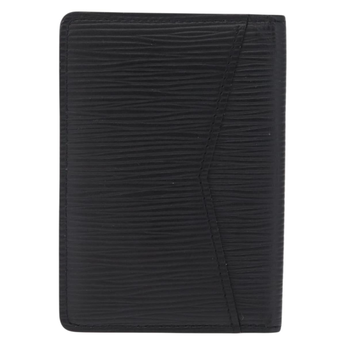 LOUIS VUITTON Epi Organizer Dupoch Card Case Black M63582 LV Auth 212151A