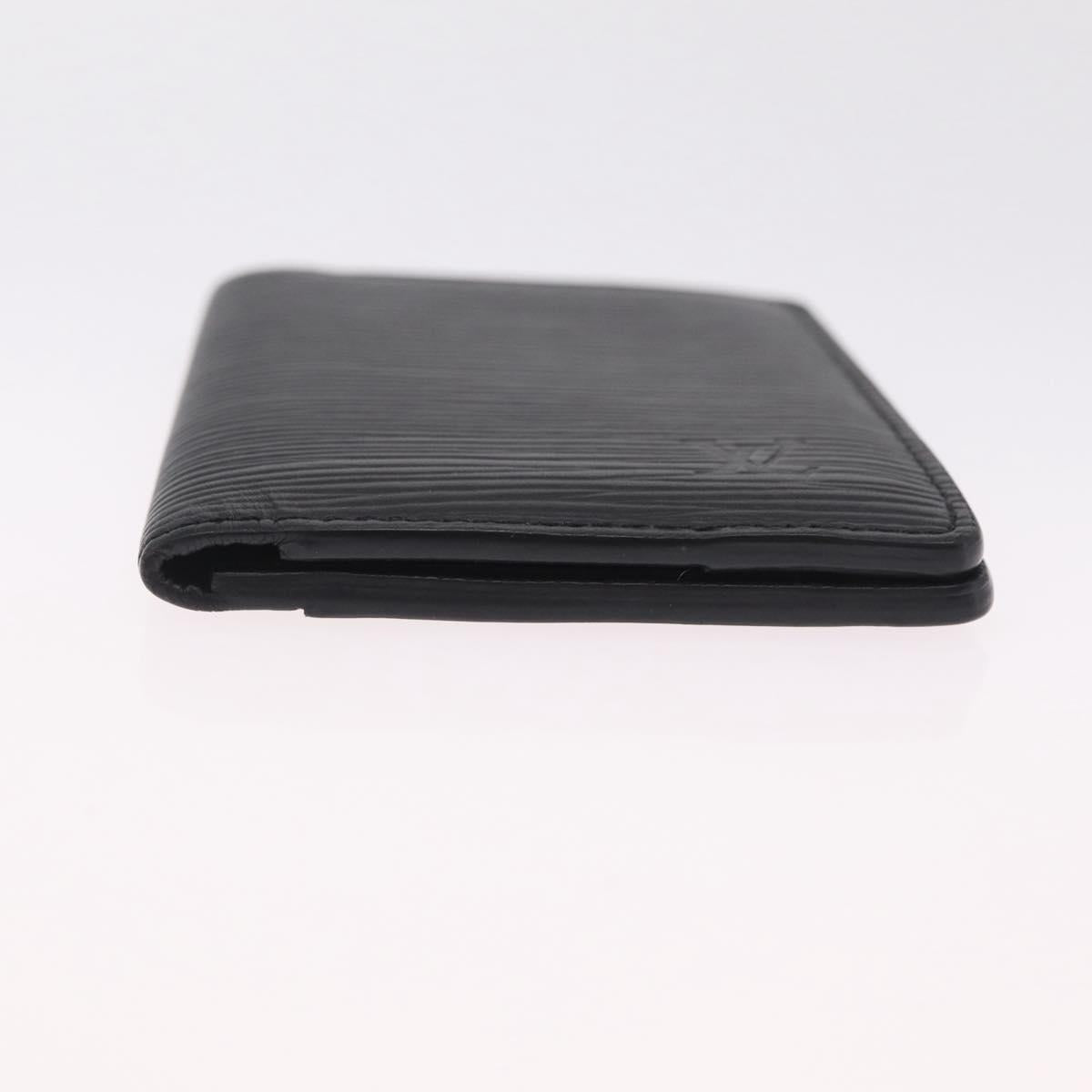 LOUIS VUITTON Epi Organizer Dupoch Card Case Black M63582 LV Auth 212151A